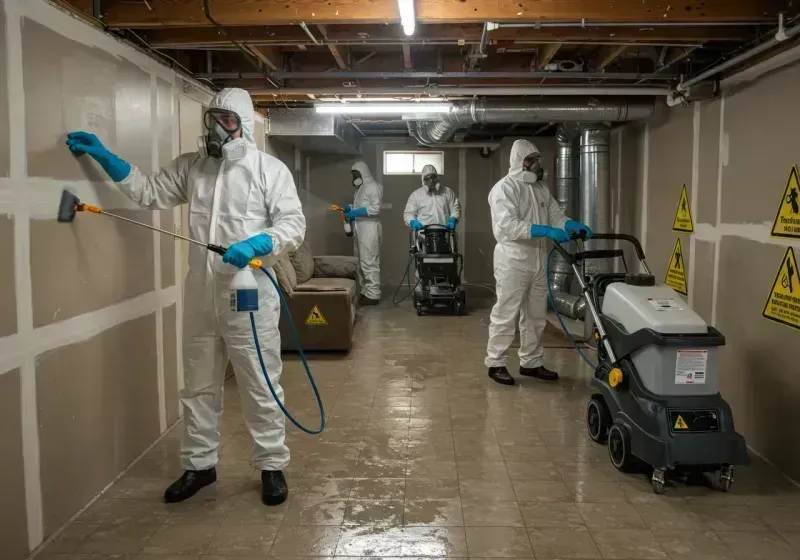 Basement Moisture Removal and Structural Drying process in Fulton, KY